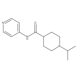 1-(1-Methylethyl)-N-4-pyridinyl-4-piperidinecarboxamide Structure