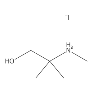 (1-Hydroxy-2-methylpropan-2-yl)(methyl)azanium iodide Structure