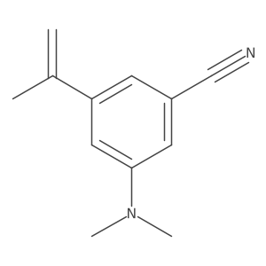 3-(Dimethylamino)-5-(prop-1-en-2-yl)benzonitrile结构式