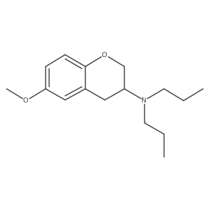 3,4-Dihydro-6-methoxy-N,N-dipropyl-2H-1-benzopyran-3-amine结构式