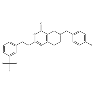 Methyl 4-{2-[(4-fluorophenyl)amino]-2-oxoethoxy}-6-methoxyquinoline-2-carboxylate结构式