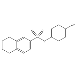 5,6,7,8-Tetrahydro-N-(4-hydroxycyclohexyl)-2-naphthalenesulfonamide结构式