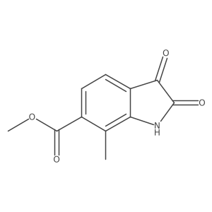 Methyl 7-methyl-2,3-dioxoindoline-6-carboxylate结构式