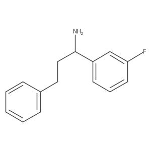 1-(3-Fluorophenyl)-3-phenylpropan-1-amine结构式
