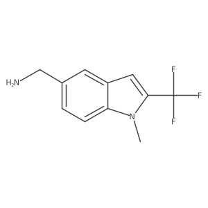 (1-methyl-2-(trifluoromethyl)-1H-indol-5-yl)methanamine结构式
