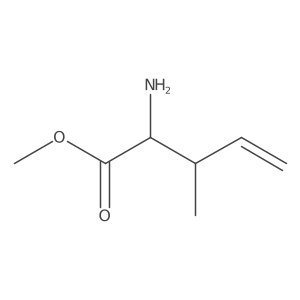 Methyl 2-amino-3-methylpent-4-enoate结构式