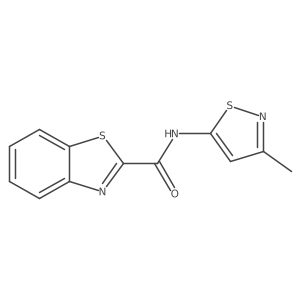 N-(3-methylisothiazol-5-yl)benzo[d]thiazole-2-carboxamide结构式