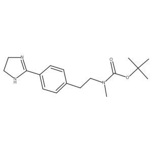 Tert-butyl {2-[4-(4,5-dihydro-1h-imidazol-2-yl)phenyl]ethyl}methylcarbamate结构式