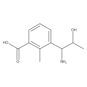 3-[(1R,2R)-1-Amino-2-hydroxypropyl]-2-methylbenzoic acid Structure