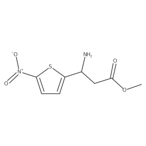 methyl (3R)-3-amino-3-(5-nitrothiophen-2-yl)propanoate Structure