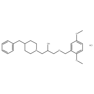 1-(4-Benzylpiperidin-1-yl)-3-((2,5-dimethoxybenzyl)oxy)propan-2-ol hydrochloride Structure