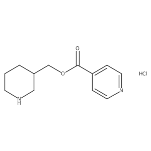 3-Piperidinylmethyl isonicotinate hydrochloride结构式