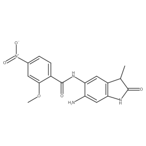 Benzamide,n-(6-amino-2,3-dihydro-3-methyl-2-oxo-1h-indol-5-yl)-2-methoxy-4-nitro-结构式
