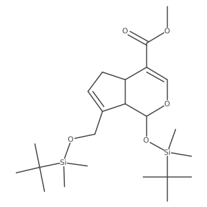 (1S,4AS,7aS)-methyl 1-((tert-butyldimethylsilyl)oxy)-7-(((tert-butyldimethylsilyl)oxy)methyl)-1,4a,5,7a-tetrahydrocyclopenta[c]pyran-4-carboxylate结构式
