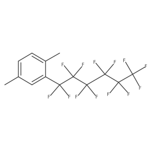 1,4-Dimethyl-2-(tridecafluorohexyl)benzene Structure