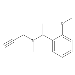 [1-(2-Methoxyphenyl)ethyl](methyl)(prop-2-yn-1-yl)amine Structure