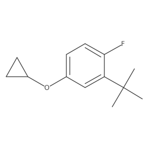 2-Tert-butyl-4-cyclopropoxy-1-fluorobenzene结构式