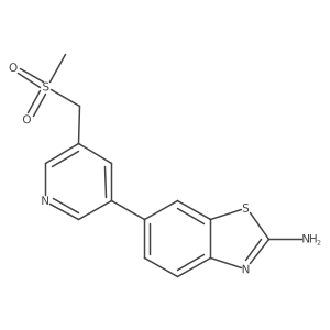 6-(5-((Methylsulfonyl)methyl)pyridin-3-yl)benzo[d]thiazol-2-amine结构式