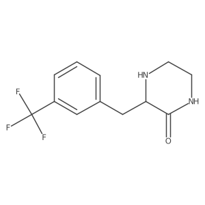 3-(3-Trifluoromethyl-benzyl)-piperazin-2-one结构式