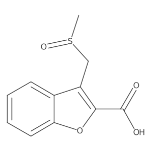 3-(Methanesulfinylmethyl)-1-benzofuran-2-carboxylic acid结构式