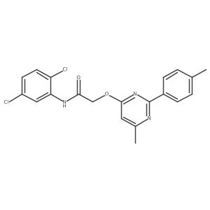 N-(2,5-dichlorophenyl)-2-{[6-methyl-2-(4-methylphenyl)pyrimidin-4-yl]oxy}acetamide Structure