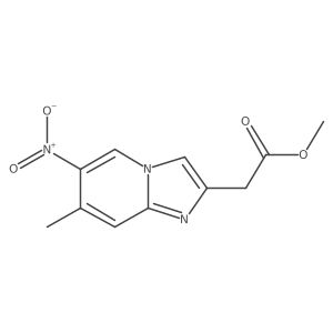 6-Methyl-5-nitroimidazo[1,2-a]pyridin-2-acetic acid methyl ester Structure