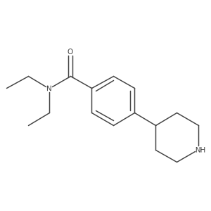 N,N-Diethyl-4-piperidin-4-yl-benzamide结构式