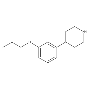 4-(3-Propoxyphenyl)piperidine结构式