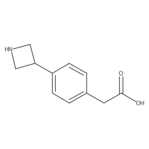 2-(4-(Azetidin-3-yl)phenyl)acetic acid Structure