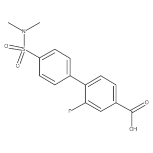 4-(4-N,N-Dimethylsulfamoylphenyl)-3-fluorobenzoic acid Structure