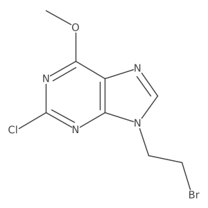 9-(2-Bromoethyl)-2-chloro-6-methoxypurine结构式