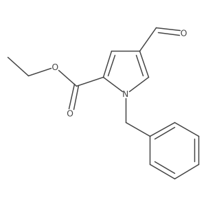 1-Benzyl-4-formyl-1H-pyrrole-2-carboxylic acid ethyl ester Structure