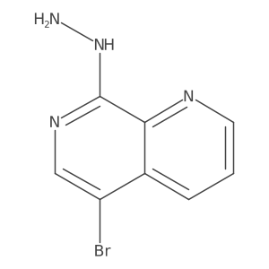 5-Bromo-8-hydrazinyl-1,7-naphthyridine Structure