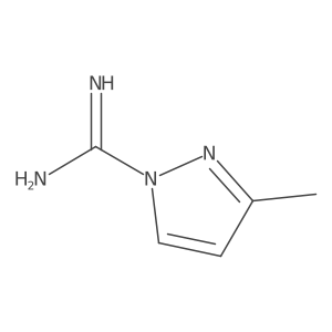 3-Methyl-pyrazole-1-carboxamidine; hydrochloride Structure