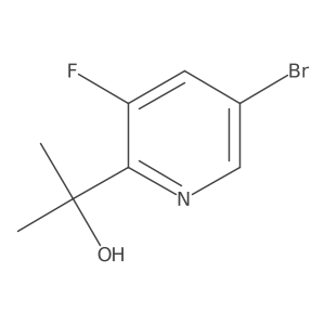 2-(5-Bromo-3-fluoropyridin-2-yl)propan-2-ol Structure