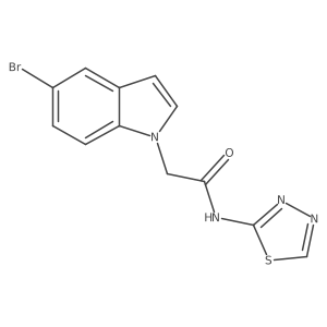 2-(5-bromo-1H-indol-1-yl)-N-(1,3,4-thiadiazol-2-yl)acetamide Structure