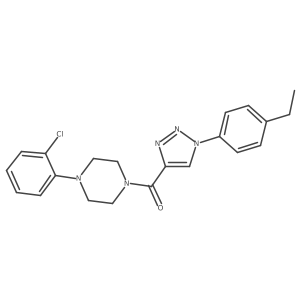 1-(2-chlorophenyl)-4-[1-(4-ethylphenyl)-1H-1,2,3-triazole-4-carbonyl]piperazine Structure