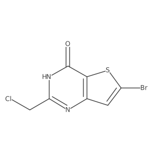 6-bromo-2-(chloromethyl)thieno[3,2-d]pyrimidin-4(3H)-one Structure