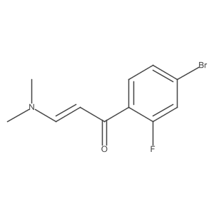 (2E)-1-(4-Bromo-2-fluorophenyl)-3-(dimethylamino)prop-2-EN-1-one Structure