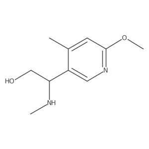 3-Pyridineethanol, 6-methoxy-4-methyl-I(2)-(methylamino)-结构式