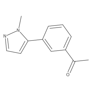 1-[3-(1-Methyl-1H-pyrazol-5-yl)phenyl]ethan-1-one Structure