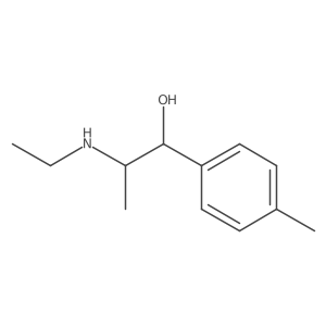 2-(Ethylamino)-1-(4-methylphenyl)propan-1-ol结构式