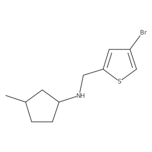 N-[(4-bromothiophen-2-yl)methyl]-3-methylcyclopentan-1-amine Structure