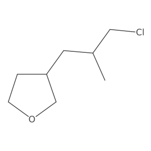 3-(3-Chloro-2-methylpropyl)oxolane结构式