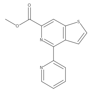 Methyl 4-(pyridin-2-yl)thieno[3,2-c]pyridine-6-carboxylate结构式