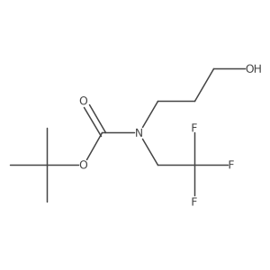 tert-butyl N-(3-hydroxypropyl)-N-(2,2,2-trifluoroethyl)carbamate Structure