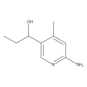 1-(6-Amino-4-methylpyridin-3-yl)propan-1-ol Structure