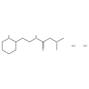 2-Dimethylamino-N-(2-piperidin-2-yl-ethyl)-acetamide dihydrochloride Structure