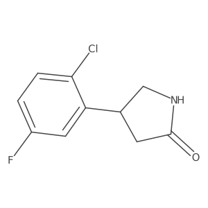 4-(2-Chloro-5-fluorophenyl)pyrrolidin-2-one Structure