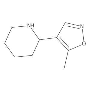 2-(5-Methyl-1,2-oxazol-4-yl)piperidine结构式